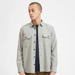 Everlane Heavyweight Overshirt, large gray